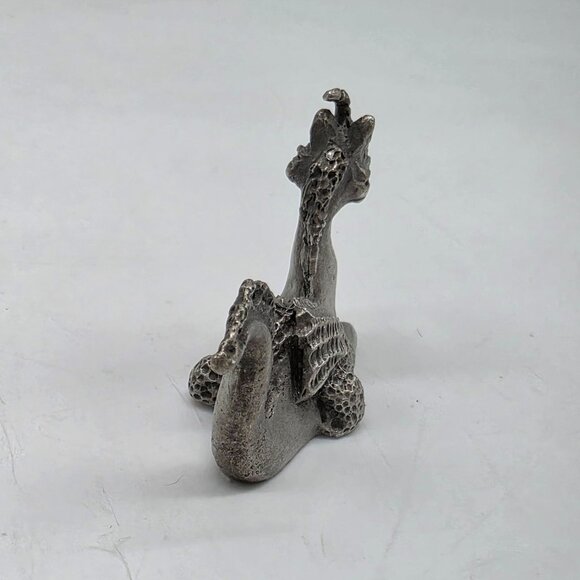 Vintage 1981 Spoontiques Pewter Dragon Figurine Intricate Detailing Textured 1.5 - Picture 6 of 8